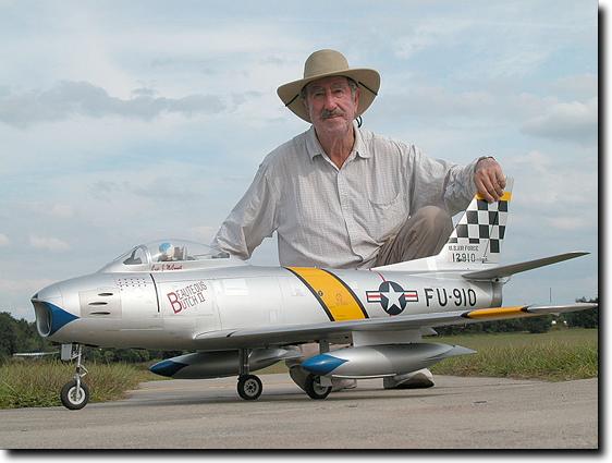 Stu Richmond with the new BVM Sabre Jet